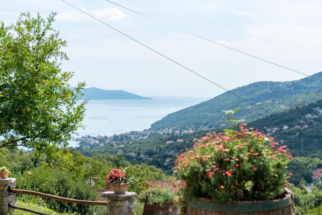 Sea View Apartment with Garden near Opatija Veprinac Buitenkant foto