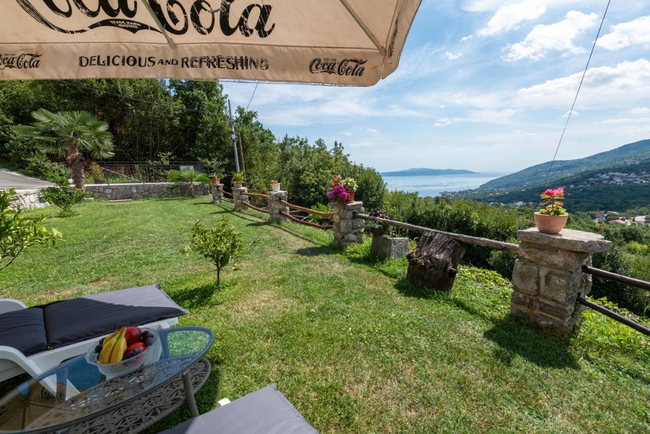 Sea View Apartment with Garden near Opatija Veprinac Buitenkant foto