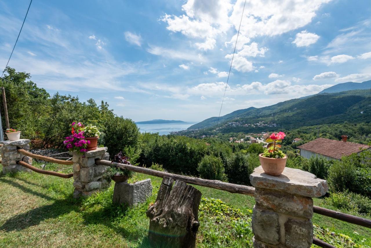 Sea View Apartment with Garden near Opatija Veprinac Buitenkant foto