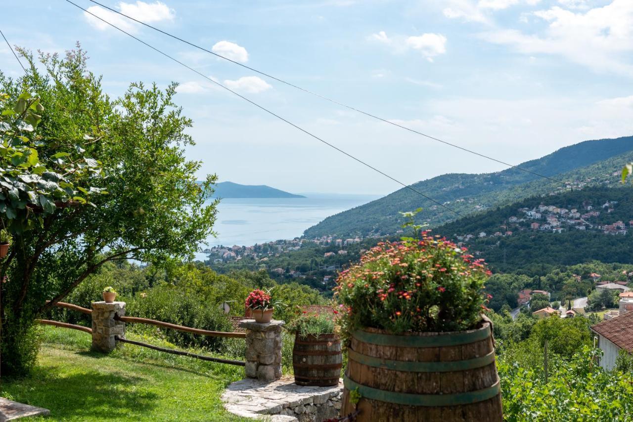 Sea View Apartment with Garden near Opatija Veprinac Buitenkant foto