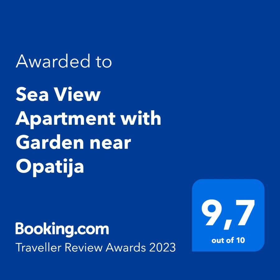 Sea View Apartment with Garden near Opatija Veprinac Buitenkant foto